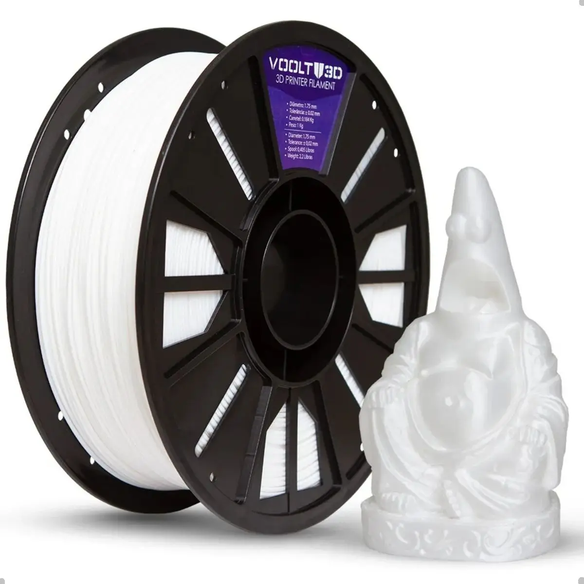 Filamento Impressora 3d Pla 1 Kg Cor Branco Off White