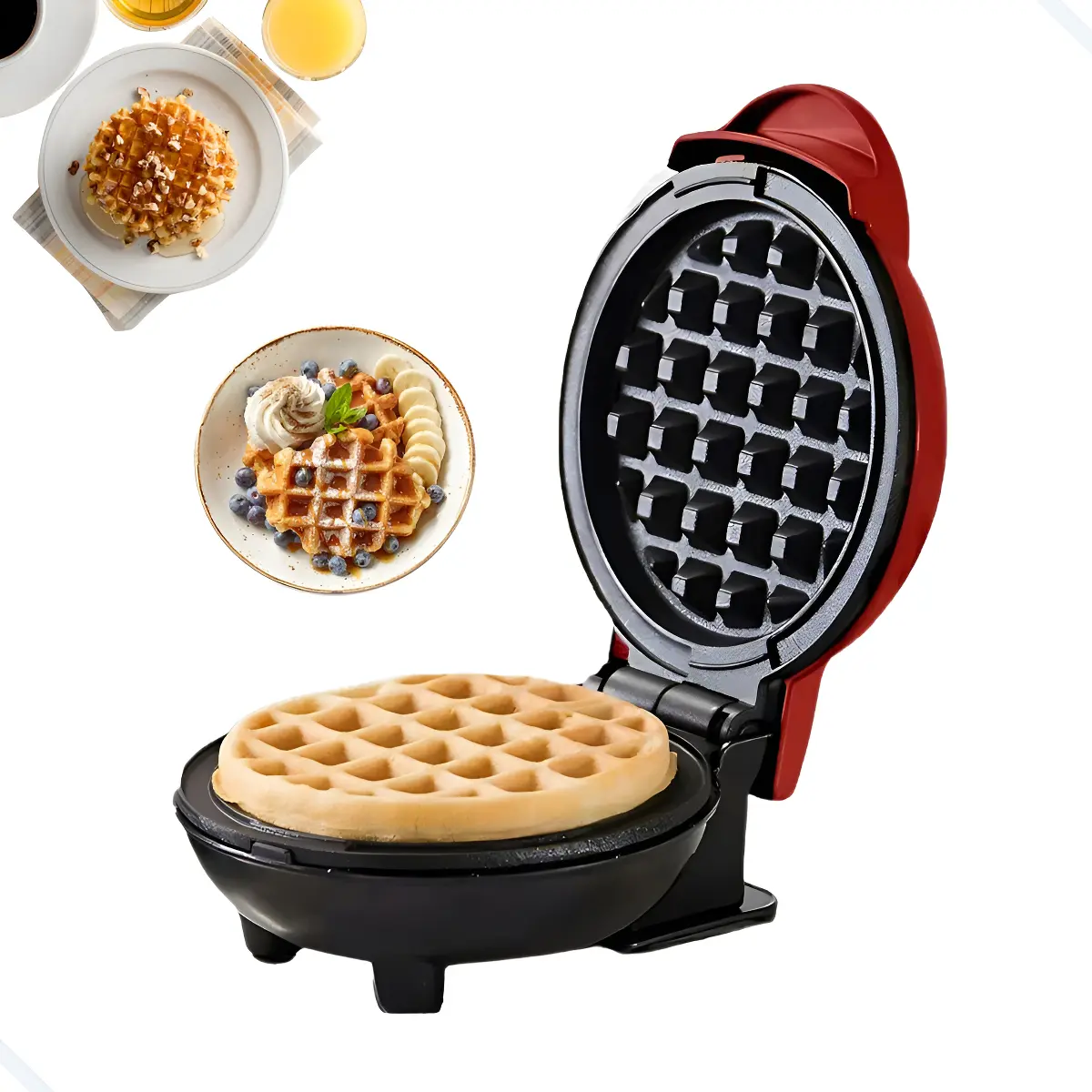 Máquina De Fazer Waffle Mini Grill 220V